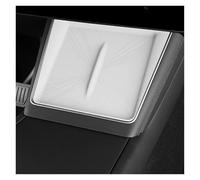 Tapis Antidérapant Voiture pour Tesla pour Model pour Y Juniper 2025 Tapis De Chargement sans Fil Antidérapant Et Anti-poussière en Silicone Accessoires De Voiture Housse Tableau Bord(White)