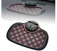 Tapis AntidéRapant Voiture, Support Telephone Voiture Tableau De Bord, Polyvalent Phone Holder Car, Support De TéLéPhone Universel Rotatif à 360°, Accessoire Voiture ImperméAble Et AntidéRapant (B2)