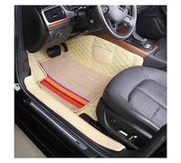 Tapis Antidérapants Double Couches Seulement 1 Siège Un Siège Avant Personnalisé Fait pour 98% Voitures pour Siège Conducteur Ou Passager Tapis Sol Voiture Personnalisé Moquette(Beige Driver)