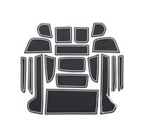 Tapis antidérapants Fente De Porte De Voiture Tapis Antidérapant Boîte De Rangement De Gobelets d'eau Tapis Antidérapant Accessoires pour pour Jazz GR GS 2020 2021(Wit,2021)
