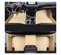 Tapis Antidérapants pour Alfa pour Romeo pour Mito 2008-2010 2011 2012 2013 2014 2015 2016 2017 2018 en Cuir Accessoires Tapis Pied Tapis Sol Voiture sur Mesure Moquette(Beige)
