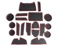 Tapis Antidérapants pour Rainures De Portière Voiture, pour Subaru pour Crosstrek pour Impreza 2024 2025, Porte-gobelet Protège la Surface d'origine du véhicule(Rosso)
