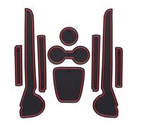 Tapis Antidérapants pour VW pour Polo 6R 7 MK5 GTI 2010 2011 2012 2013 2014 2015 2016 2017 Tapis Antidérapant pour Porte Voiture pour Rainure Dessous Verre(Select Colour Name)