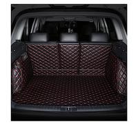 Tapis Antidérapants Tapis De Coffre en Cuir pour pour Duster pour Clio pour Scenic pour Kadjar pour Fluence pour Laguna pour Koleos pour Espace Talisman Custom Moquette(Black with Red)