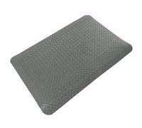 Tapis Antifatigue Tapis De Sol Anti-Fatigue en PVC/Tapis De Sécurité Industriel en Caoutchouc, Tapis De Sol Coussiné pour Travailler Debout, Réception D'aéroport(Gray,20x40in/51x102cm)