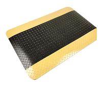 Tapis Antifatigue Tapis De Sol Anti-Fatigue en PVC/Tapis De Sécurité Industriel en Caoutchouc, Tapis De Sol Coussiné pour Travailler Debout, Réception D'aéroport(Yellow,20x80in/51x203cm)