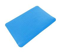 Tapis Antifatigue Tapis De Sol Anti-Fatigue en PVC/Tapis De Sécurité Industriel en Caoutchouc, Tapis De Sol Coussiné pour Travailler Debout, Réception D'aéroport(Blue,20x100in/51x254cm)