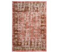 Tapis Antique Floral à Poils Courts Ariya Rouge 80 x 150 cm