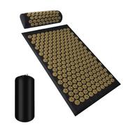 Tapis applicateur de tapis de Yoga d'acupression, coussin de Massage corporel avec pointes, oreiller masseur de pieds, Fitness(Yellow Suit)