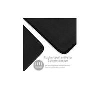 tapis approprié pour souris de bureau et souris de gaming tapis de souris xxl (600 x 300 mm) mouse pad grand, motif noir/bordure noir