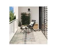 Tapis ARBIZU intérieur extérieur design vintage 80x250 cm, tapis de salon, tapis rectangulaire, tapis de jardin, 375703