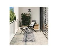 Vidaxl Tapis Arbizu Intérieur Extérieur Design Vintage 80x250 Cm