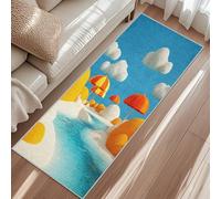 Tapis Arbre De Vie, Tapis Entree Mythologie Nordique Viking Ciel Étoilé, Rugs 50x80cm pour Chambre Passage Sortie Carpet Poils Ras Antidérapant Lavable en Machine