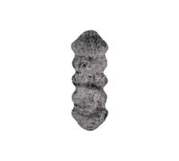 Tapis Arrondi Imitation Fourrure "Tender" Anthracite 60 x 180 cm