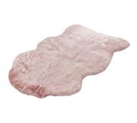 Tapis Arrondi Imitation Fourrure Tender Rose 60 x 90 cm