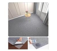 Tapis auto adhésif Self Adhesive Carpet Floor Tiles Sticker DIY Cat Scratch Couch Furniture Protector Square Rugs Peel and Stick Mat for Home 30cm(Light gray)