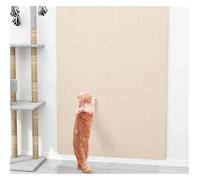 Tapis auto adhésif Self Adhesive Carpet Floor Tiles Sticker DIY Cat Scratch Couch Furniture Protector Square Rugs Peel and Stick Mat for Home 30cm(Beige)