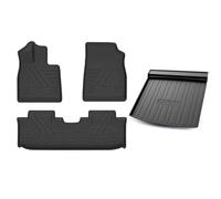 Tapis Auto pour BYD pour Song pour Plus DM-i EV 2024-2025 Tapis Sol Coffre Coussin Dossier Repose-Pieds Antidérapants Et Chargement(B 4pcs,E*V)