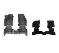 Tapis Auto pour VW T-ROC 2018 European LHD Fuel Double Layer | Tapis de Sol en TPE Imperméables Anti-Poussière Antidérapants Toutes Saisons Entretien Facile Noir