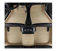 Tapis Auto Tapis Sol Voiture en Cuir Imperméable pour Mini One 2014 2015 2016 2017 2018 2019 2020 5 Places Tapis sur(Style 3 Beige)