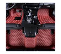 Tapis Auto Tapis Sol Voiture en Cuir Imperméable pour Mini One 2014 2015 2016 2017 2018 2019 2020 5 Places Tapis sur(Style 1 Wine Red)