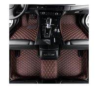 Tapis Auto Tapis Sol Voiture en Cuir Imperméable pour Mini One 2014 2015 2016 2017 2018 2019 2020 5 Places Tapis sur(Style 1 Coffee)