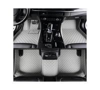 Tapis Auto Tapis Sol Voiture en Cuir Luxe Imperméables Toutes Saisons Couverture Complète 3D pour Mitsubishi pour Outlander 2005 2006 2007 Tapis sur(Style 1 Gray)