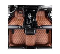 Tapis Auto Tapis Sol Voiture en Cuir Luxe Imperméables Toutes Saisons Couverture Complète 3D pour Mitsubishi pour Outlander 2005 2006 2007 Tapis Sol Antidérapant(Style 1 Brown)