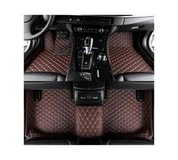 Tapis Auto Tapis Sol Voiture en Cuir Luxe Imperméables Toutes Saisons Couverture Complète 3D pour Mitsubishi pour Outlander 2005 2006 2007 Tapis Sol Antidérapant(Style 1 Coffee)