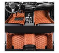 Tapis Auto Tapis Sol Voiture Luxe en Cuir PU Imperméables Accessoires D'intérieur pour Kia pour Rio 4 (2017 2018 2019 2020) Tapis Sol Voiture(Brun)