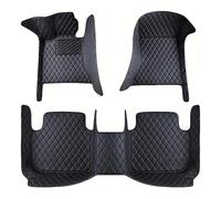 Tapis Auto Tapis Sol Voiture Luxe en Cuir PU Imperméables Accessoires D'intérieur pour Peugeot pour Rifter 2019 2020 2021 2022 Tapis sur(Noir Complet)