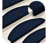 Tapis autoadhésifs 10 pcs Bleu marine 56x17x3 cm Aiguilleté Bleu G