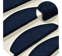 Tapis autoadhésifs 5 pcs Bleu marine 56x17x3 cm Aiguilleté Bleu G