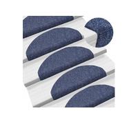 Tapis autoadhésifs de marches 10 pcs Bleu 65x21x4 cm Aiguilleté