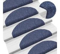 Tapis autoadhésifs de marches 10 pcs Bleu 65x21x4 cm Aiguilleté Bleu G