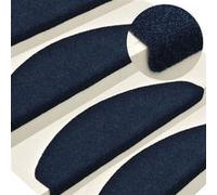 Tapis autoadhésifs de marches 10 pcs Bleu 65x21x4 cm Aiguilleté Bleu marine G