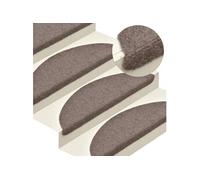 Tapis autoadhésifs de marches 10 pcs Crème 56x17x3cm Aiguilleté
