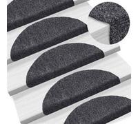 Tapis autoadhésifs de marches 10 pcs Gris foncé 56x17x3 cm gris foncé G