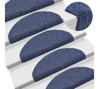 Tapis autoadhésifs de marches 5 pcs Bleu 65x21x4 cm Aiguilleté Bleu G