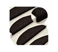 Tapis autoadhésifs de marches 5 pcs Marron 56x17x3cm Aiguilleté