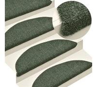 Tapis autoadhésifs de marches 5 pcs Vert 65x21x4 cm Aiguilleté Vert G