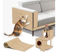 Tapis autocollant avec protection contre les griffures pour chat, découpable (kaki, 200 x 40 cm)