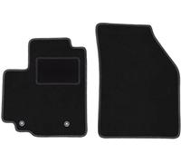 Wielganizator Tapis de voiture - Convient pour Suzuki Splash Hatchback 2008-2014 - Velours - Accessoires de voiture - Tapis de sol Voiture - 2 pièces - Noir