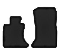 Tapis avant velours noirs premium 2 pièces pour: BMW 5 F10 xDrive 2010-2013 berl