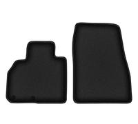 Tapis avant velours pour Renault Espace dès 2015 Initiale 2 pièces Noir DURBAN
