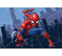 Tapis avec antidérapant Spiderman pour Chambre d'enfant, Impression numérique, Dimensions 80 x 120 cm, pesonnages Disney Marvel