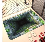 Tapis avec trou 3D, le chien a peur du tapis 3D, tapis qui ressemble à un trou, tapis à illusion d'optique, antidérapant, pour chambre à coucher, salon, pour décorer ou jouer avec vos animaux de