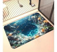Tapis avec trou 3D, tapis à illusion de trou 3D, tapis qui ressemblent à un trou, tapis d'illusion d'optique, comme test et jeu avec votre chat ou chien, pour porte d'entrée, salle de bain, salle de