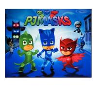 Tapis - AWE - Pyjamasques Héros - 95 x 125 cm - Bleu - Rectangulaire - Enfant