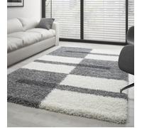 Tapis - Ayyildiz - Gala - Shaggy - Gris-Blanc-Gris claire - 160x230 cm